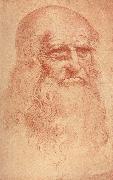 LEONARDO da Vinci Self Portrait oil painting artist